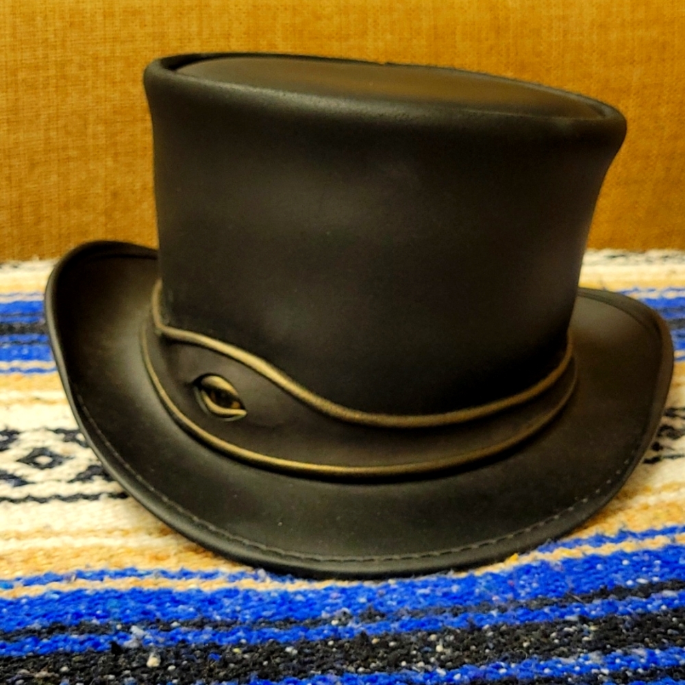 Leather Top Hat